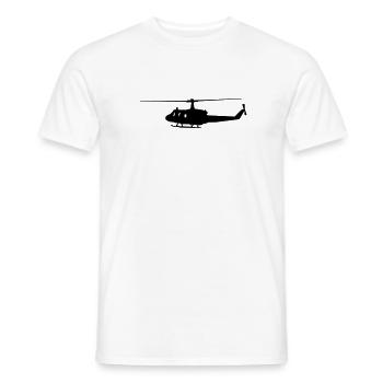 Hubschrauber - Männer T-Shirt - Weiß - Vorne - AI Model Male 178 dark (178cm)