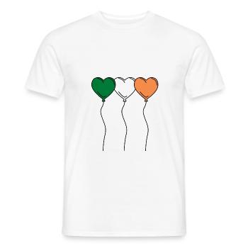 Irish hearts - T-shirt homme - blanc - Devant - AI Model Male 178 dark (178cm)