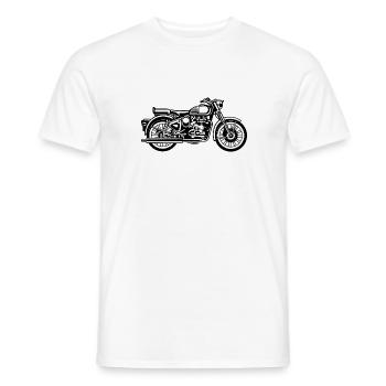 Moto / moto 02_schwarz - T-shirt homme - blanc - Devant - AI Model Male 178 dark (178cm)