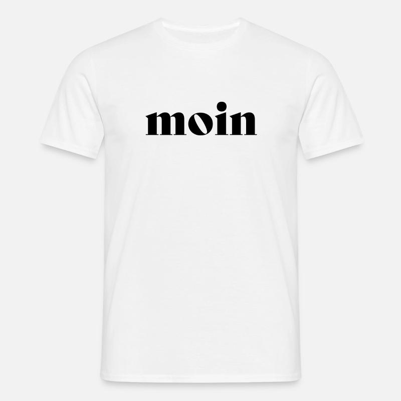 Moin Bely black - Männer T-Shirt - Weiß