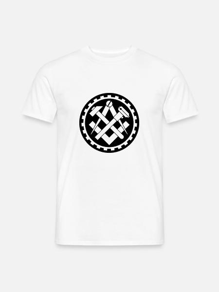 Mechaniker Zunftzeichen negativ - Männer T-Shirt - Weiß