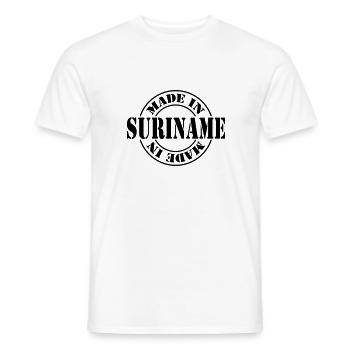 made in suriname m1k2 - T-shirt homme - blanc - Devant - AI Model Male 178 dark (178cm)