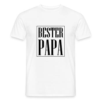 Bester Papa Spruch Familie - Männer T-Shirt - Weiß - Vorne - AI Model Male 178 dark (178cm)
