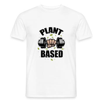 Plant based fit bleiben - Männer T-Shirt - Weiß - Vorne - AI Model Male 178 dark (178cm)
