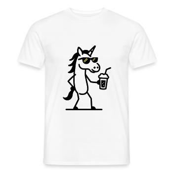 Boisson fraîche Licorne - T-shirt homme - blanc - Devant - AI Model Male 178 dark (178cm)
