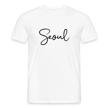 Seoul, South Korea - Men's T-Shirt - white - Front - AI Model Male 178 dark (178cm)