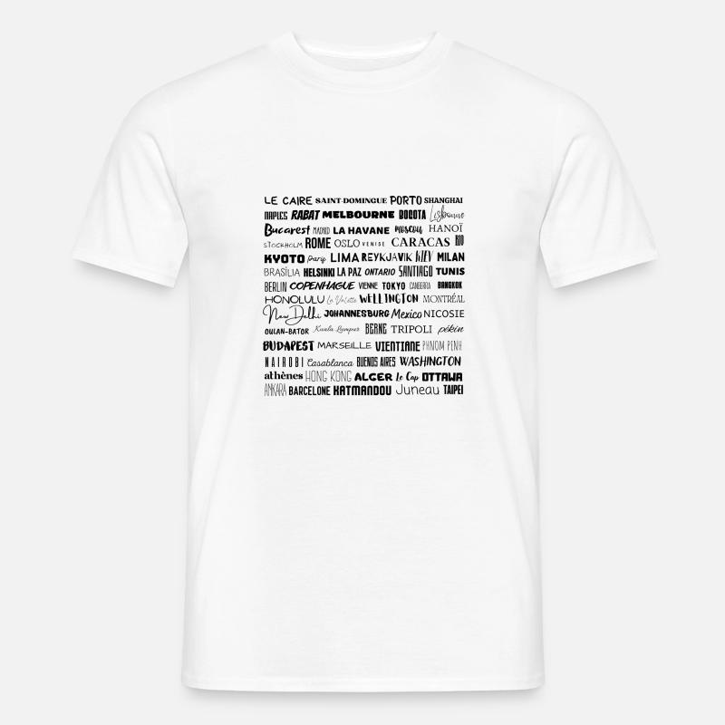 Städte der Welt - Männer T-Shirt - Weiß