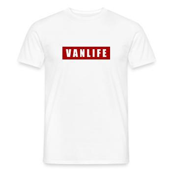 Van life - T-shirt homme - blanc - Devant - AI Model Male 178 dark (178cm)