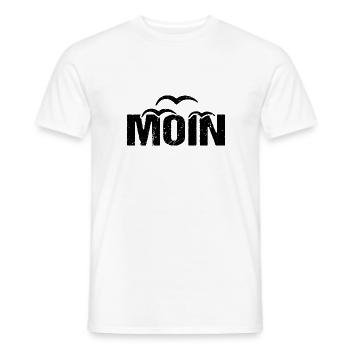 Moin Möwen Vintage Moin - Männer T-Shirt - Weiß - Vorne - AI Model Male 178 dark (178cm)
