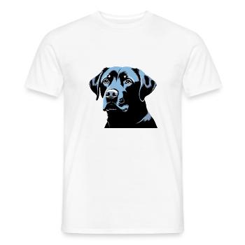Labrador Retriever Kopf - Pet Dog Sticker - Männer T-Shirt - Weiß - Vorne - AI Model Male 178 dark (178cm)
