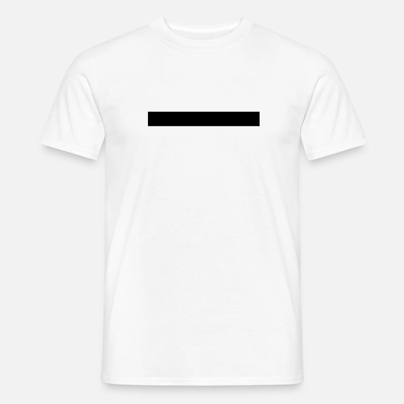 balken linie querbalken - Männer T-Shirt - Weiß