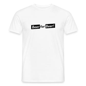 Bière pour bière !! - T-shirt homme - blanc - Devant - AI Model Male 178 dark (178cm)