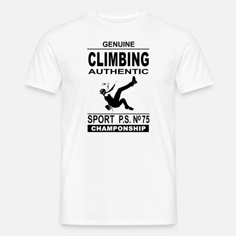 Klettern - Escalade - T-shirt homme - blanc