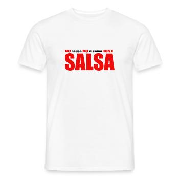 Keine Drogen, kein Alkohol, nur Salsa - Männer T-Shirt - Weiß - Vorne - AI Model Male 178 dark (178cm)