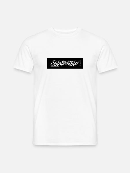 Sglatschtglei - aber keen Beifall Sächsisch Spruch - Männer T-Shirt - Weiß