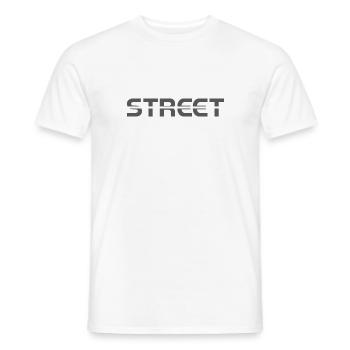 Street font design street fashion - Männer T-Shirt - Weiß - Vorne - AI Model Male 178 dark (178cm)
