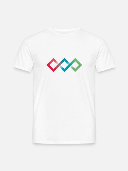 Fluo Diamonds - T-shirt homme - blanc
