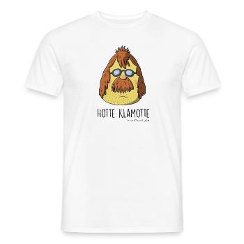 Hotte Klamotte Bernd - T-shirt homme - blanc - Devant - AI Model Male 178 dark (178cm)