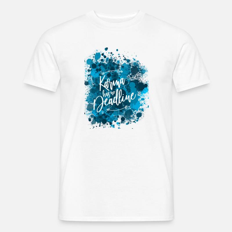 Karma Deadline - Mænd T-shirt - hvid