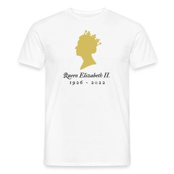RIP Queen 1926 - 2022 - Männer T-Shirt - Weiß - Vorne - AI Model Male 178 dark (178cm)