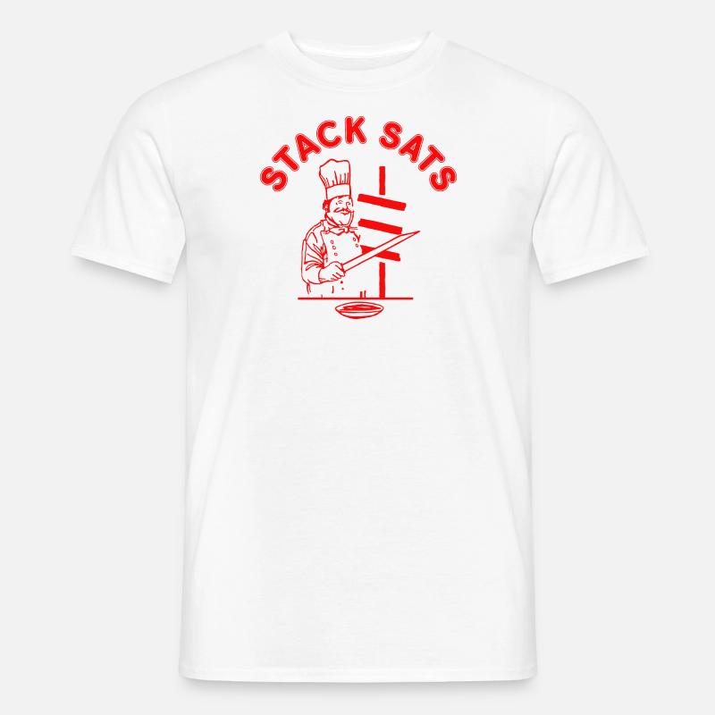 Stack Sats Döner Kebab - Männer T-Shirt - Weiß
