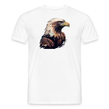Golden eagle - Men's T-Shirt - white - Front - AI Model Male 178 dark (178cm)