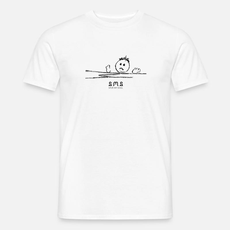 sms - Männer T-Shirt - Weiß