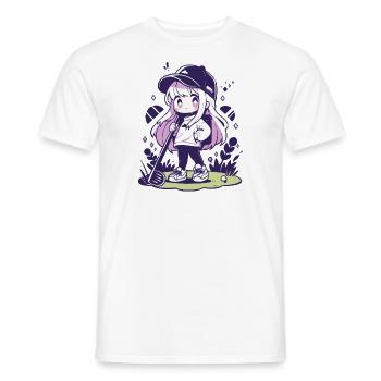 Golf Girls Sporty golf for golf lovers - Men's T-Shirt - white - Front - AI Model Male 178 dark (178cm)