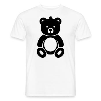 Teddybär - Männer T-Shirt - Weiß - Vorne - AI Model Male 178 dark (178cm)