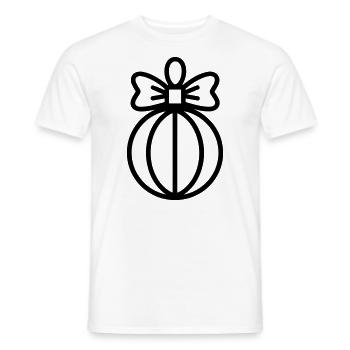 Christmas Ball - Men's T-Shirt - white - Front - AI Model Male 178 dark (178cm)