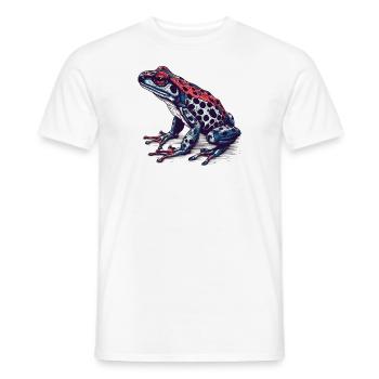 Pfeilgiftfrosch Amphibie in toller retro Optik - Männer T-Shirt - Weiß - Vorne - AI Model Male 178 dark (178cm)