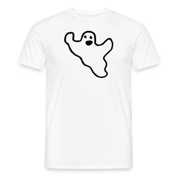 Fantôme - T-shirt homme - blanc - Devant - AI Model Male 178 dark (178cm)