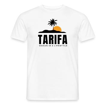 Tarifa - Ozean ist ein Lebensstil - Männer T-Shirt - Weiß - Vorne - AI Model Male 178 dark (178cm)