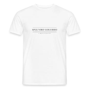 Spijuniro Golubiro - T-shirt homme - blanc - Devant - AI Model Male 178 dark (178cm)