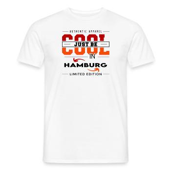 Hamburg Meine Stadt Cool I Love Reise Tour - Männer T-Shirt - Weiß - Vorne - AI Model Male 178 dark (178cm)