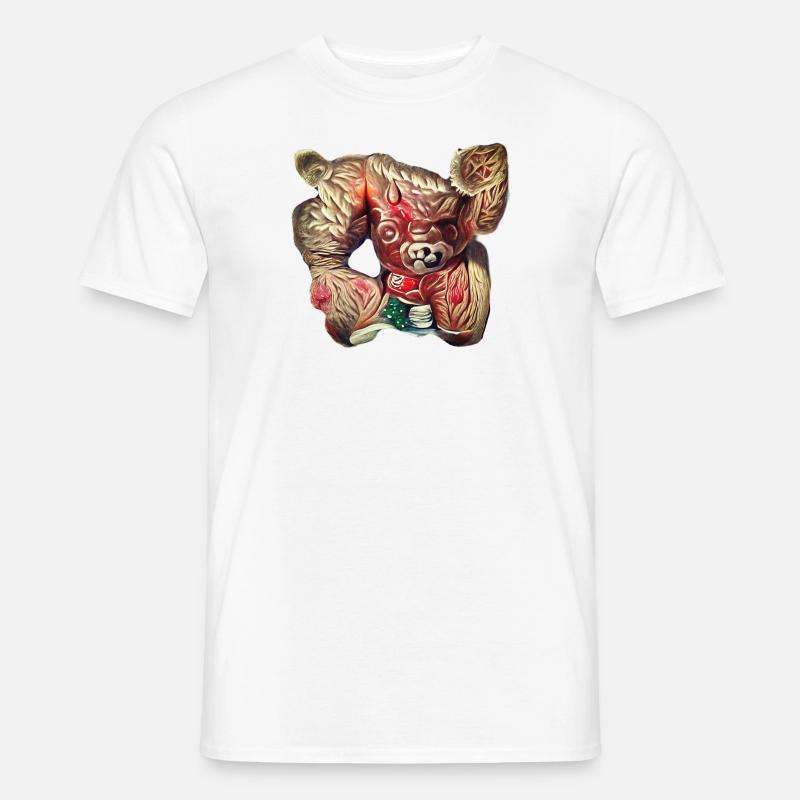 Oni Teddy Bär - Männer T-Shirt - Weiß