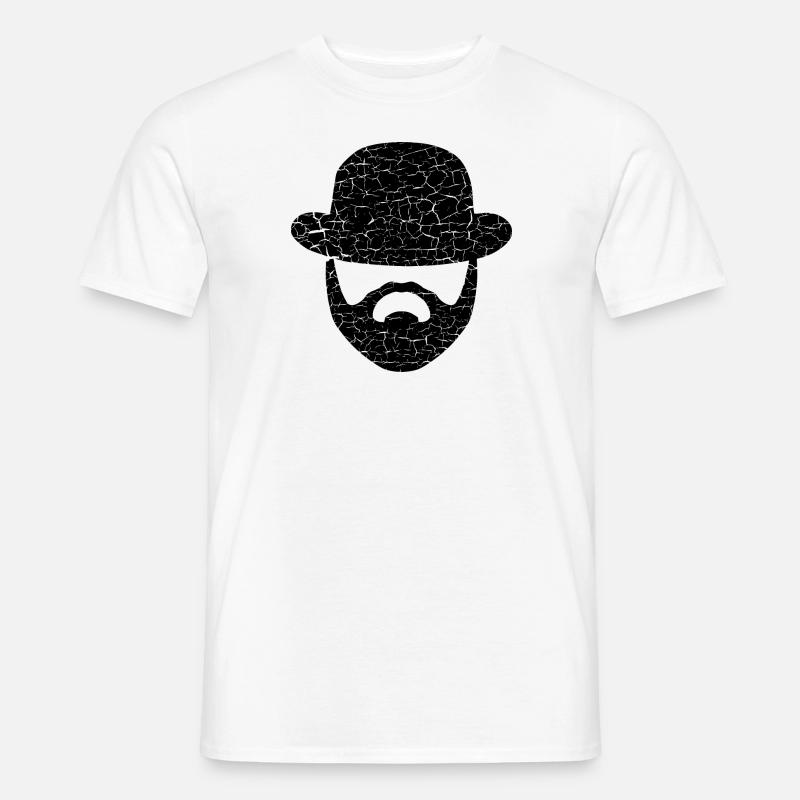 Bud schwarz spaghetti western Illustration - Männer T-Shirt - Weiß