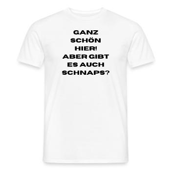 Schnaps - Männer T-Shirt - Weiß - Vorne - AI Model Male 178 dark (178cm)