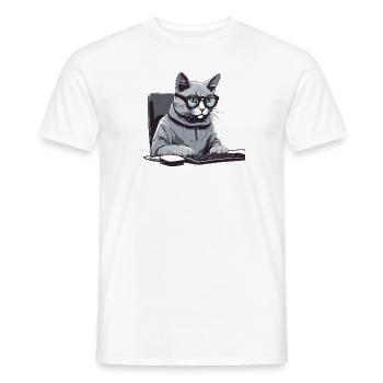 Entwickler-Chat - Männer T-Shirt - Weiß - Vorne - AI Model Male 178 dark (178cm)