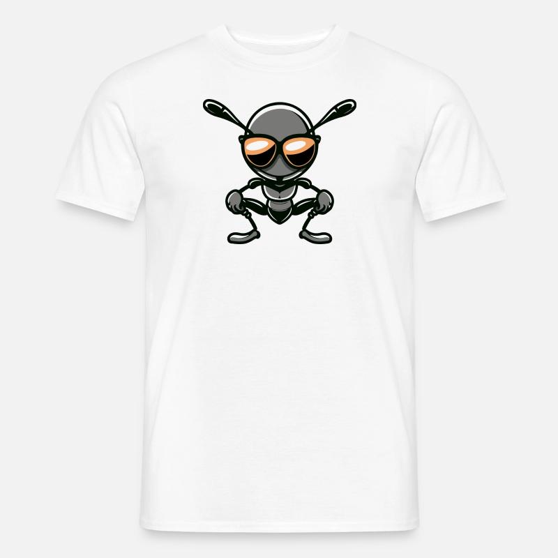 Ameise Comic Cool - Männer T-Shirt - Weiß