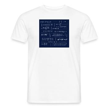 cheat sheet blue bg - Männer T-Shirt - Weiß - Vorne - AI Model Male 178 dark (178cm)