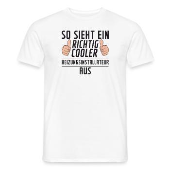 Heizungsinstallateur | | Heizungsbauer - Männer T-Shirt - Weiß - Vorne - AI Model Male 178 dark (178cm)