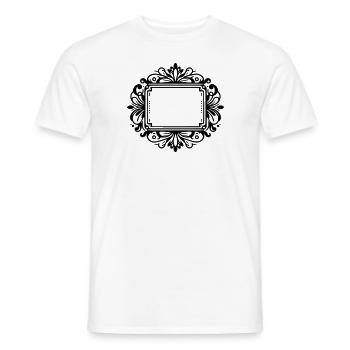Frame Emblem Shield - Men's T-Shirt - white - Front - AI Model Male 178 dark (178cm)