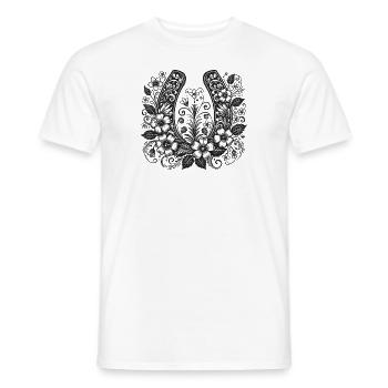 Horseshoe - Men's T-Shirt - white - Front - AI Model Male 178 dark (178cm)
