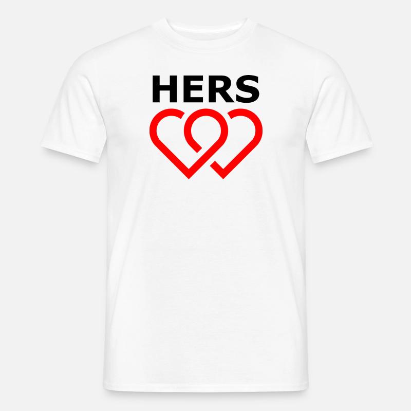 Hers - Männer T-Shirt - Weiß