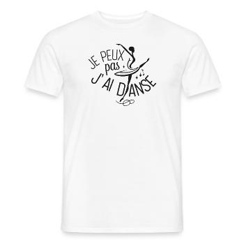 I can't I danced - Men's T-Shirt - white - Front - AI Model Male 178 dark (178cm)