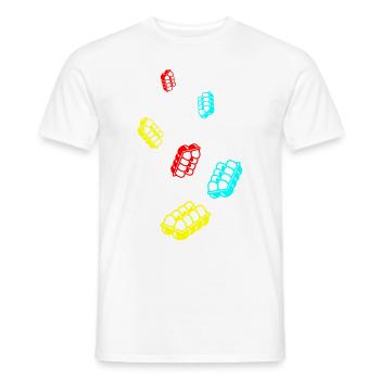 Eier symbol - Männer T-Shirt - Weiß - Vorne - AI Model Male 178 dark (178cm)