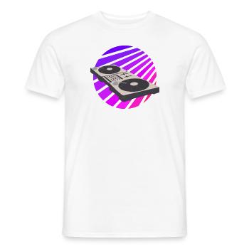DJ Mischpult SunSet Mixer - Männer T-Shirt - Weiß - Vorne - AI Model Male 178 dark (178cm)