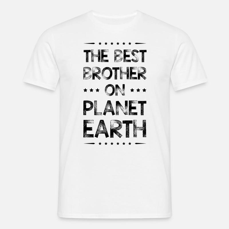 Bester Bruder Spruch - Männer T-Shirt - Weiß