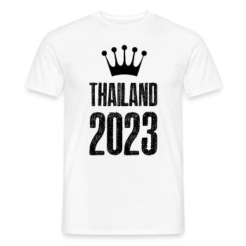 Thailand 2023 Krona - Men's T-Shirt - white - Front - AI Model Male 178 dark (178cm)